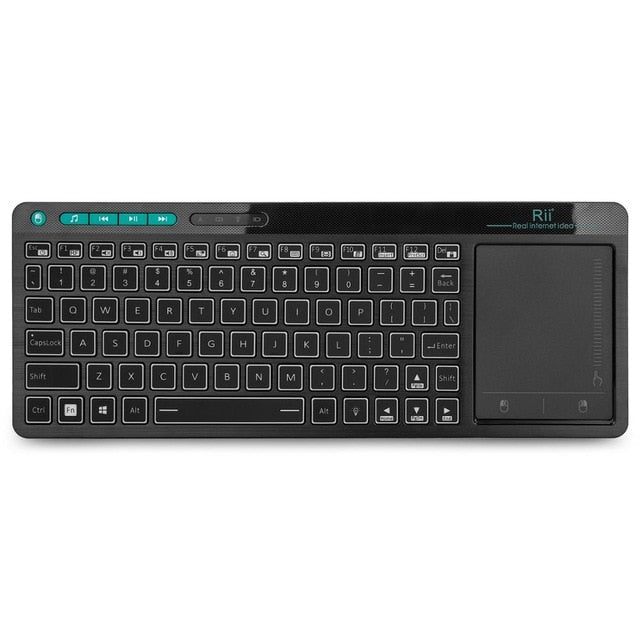 Teclado Multimídia sem fio Rii K18 - para PC / MAC / LINUX / TV BOX COM ANDROID